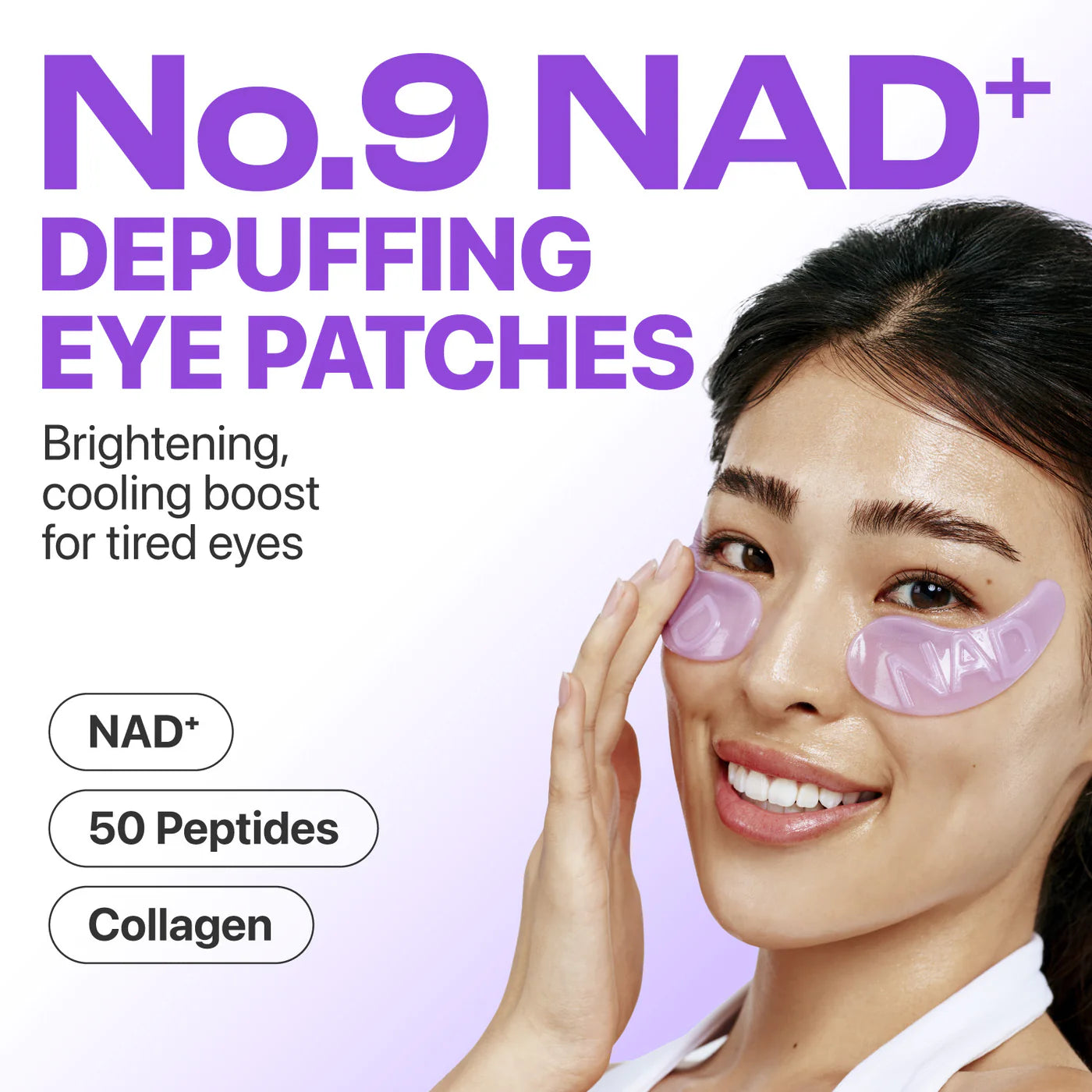 numbuzin - No.9 NAD+ Collagen Under Eye Patches