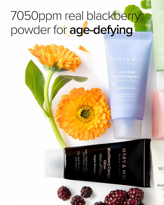 Mary&May Vegan Blackberry Complex Glow Wash Off Mask