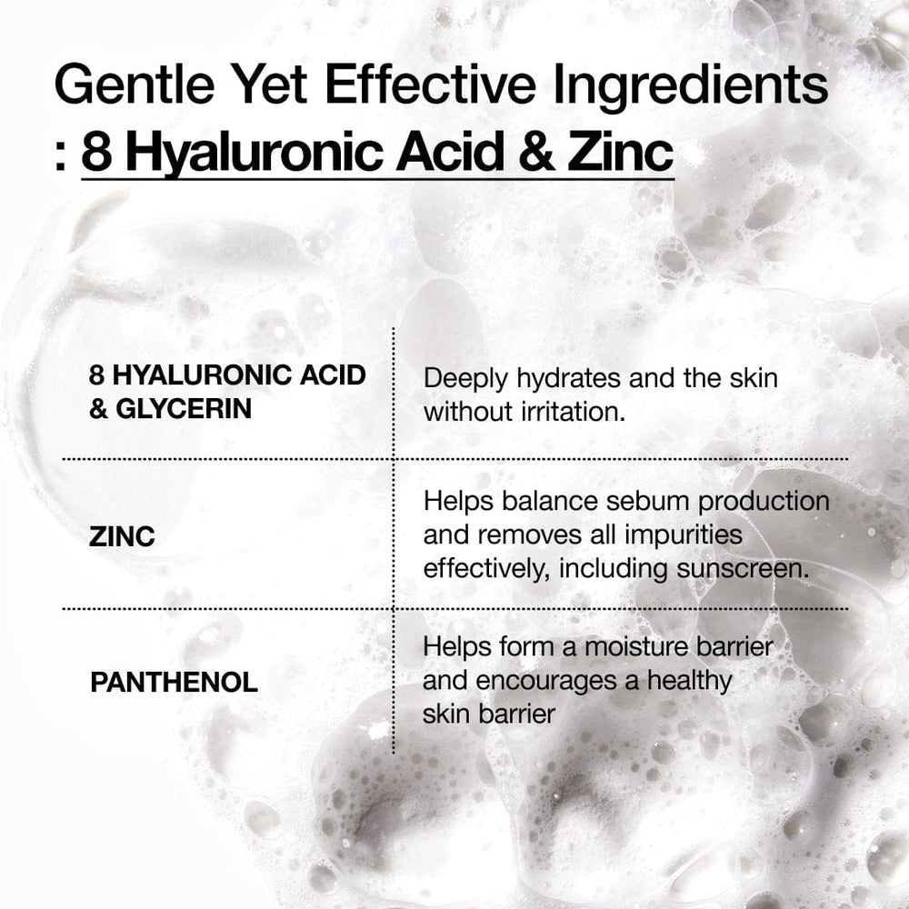 ANUA - 8 HYALURONIC ACID HYDRATING GENTLE FOAMING
CLEANSER