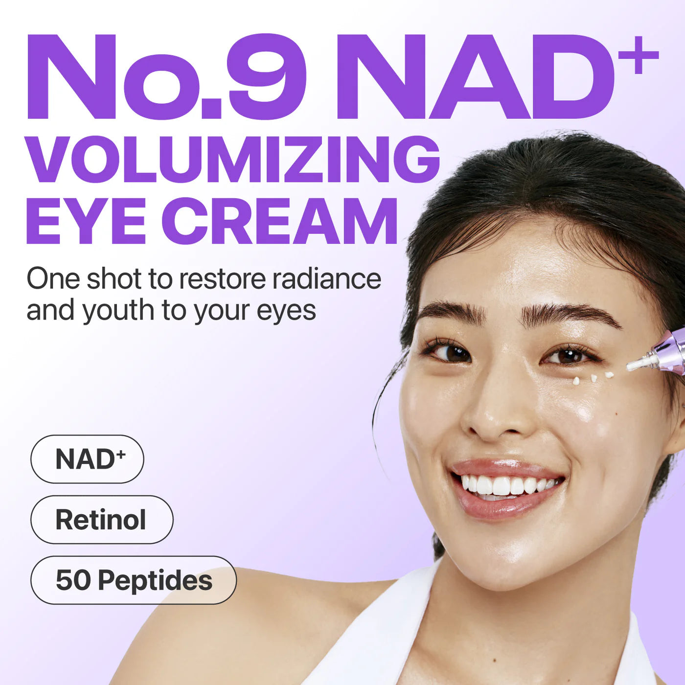 numbuzin - No.9 NAD+ Retinol Volumetox Eye Cream