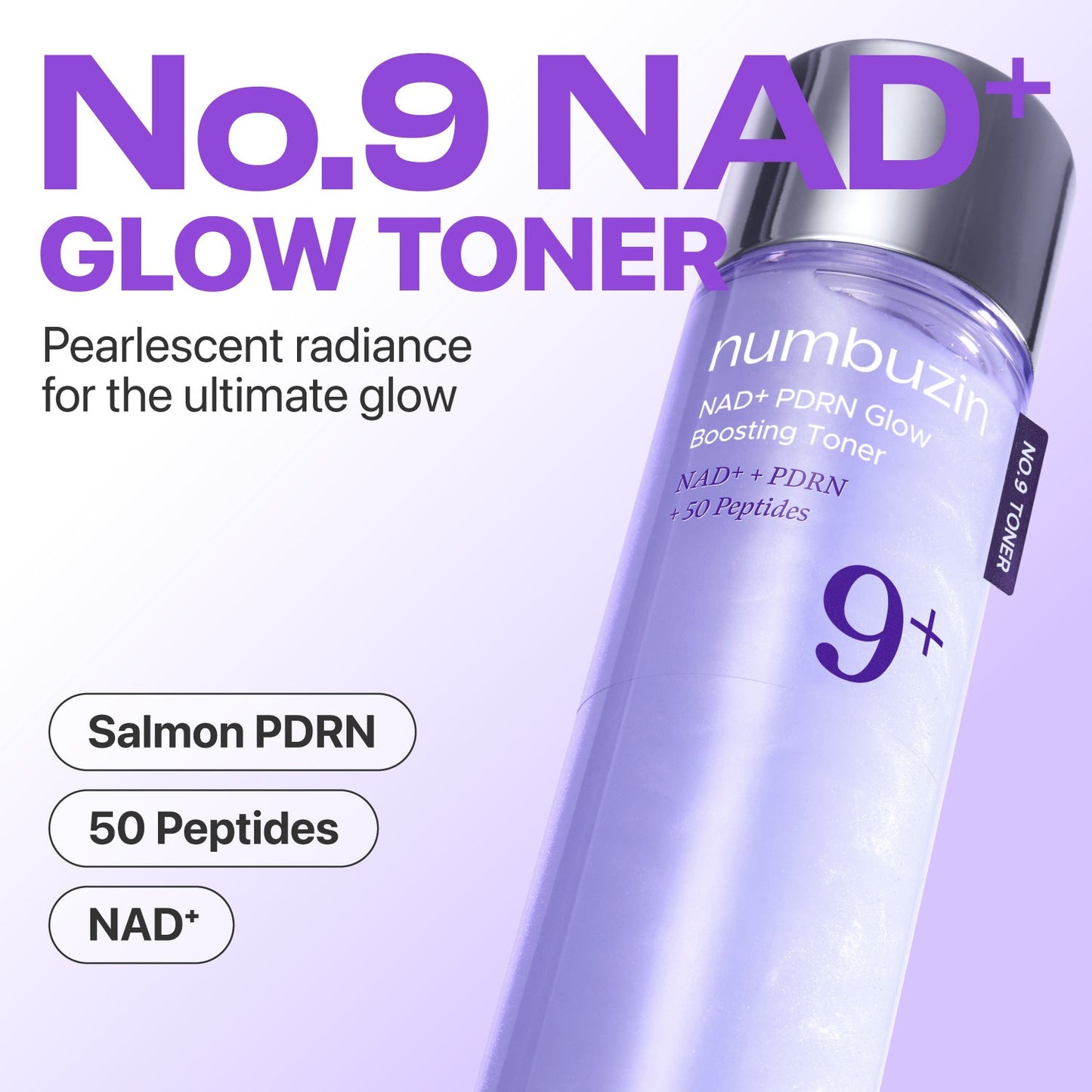 numbuzin - No.9 NAD+ PDRN Glow Boosting Toner