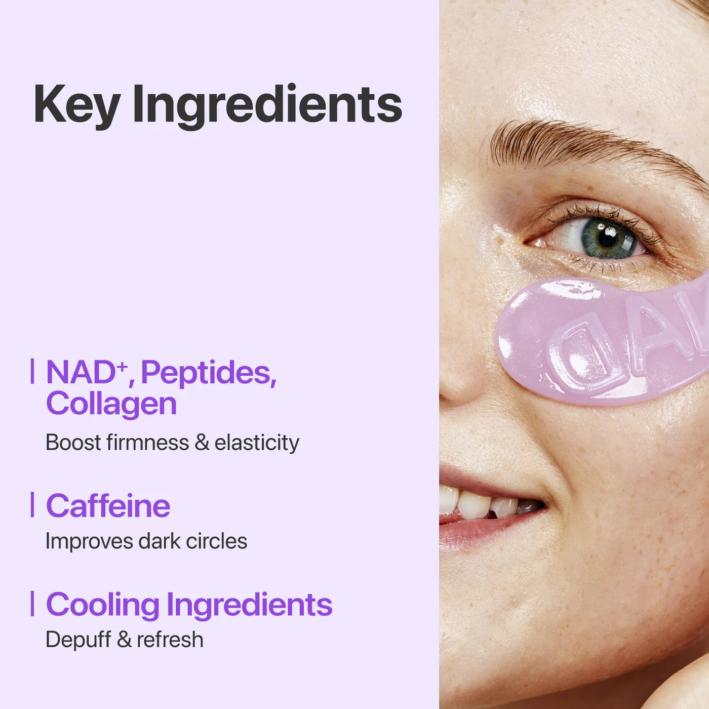 numbuzin - No.9 NAD+ Collagen Under Eye Patches