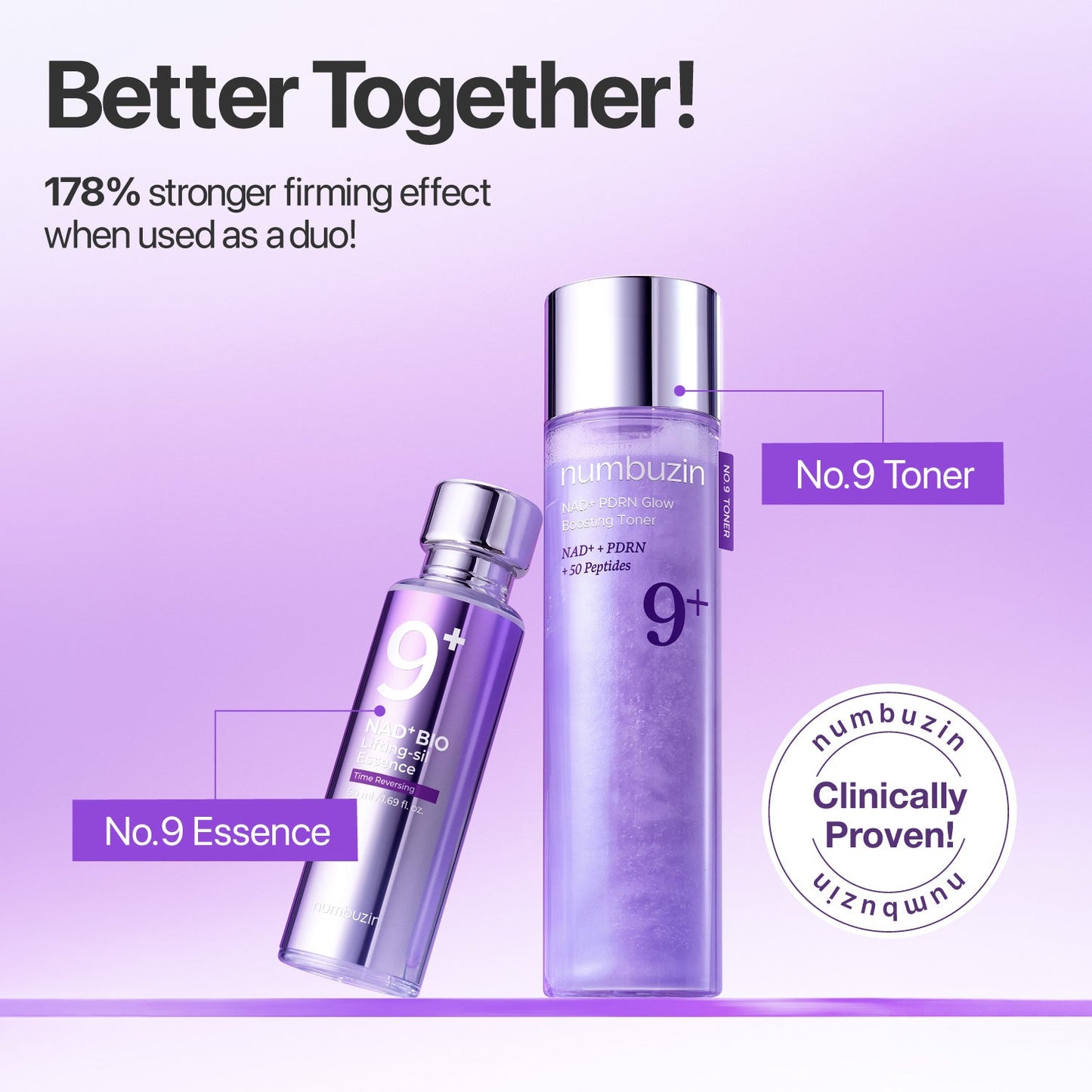 numbuzin - No.9 NAD+ PDRN Glow Boosting Toner