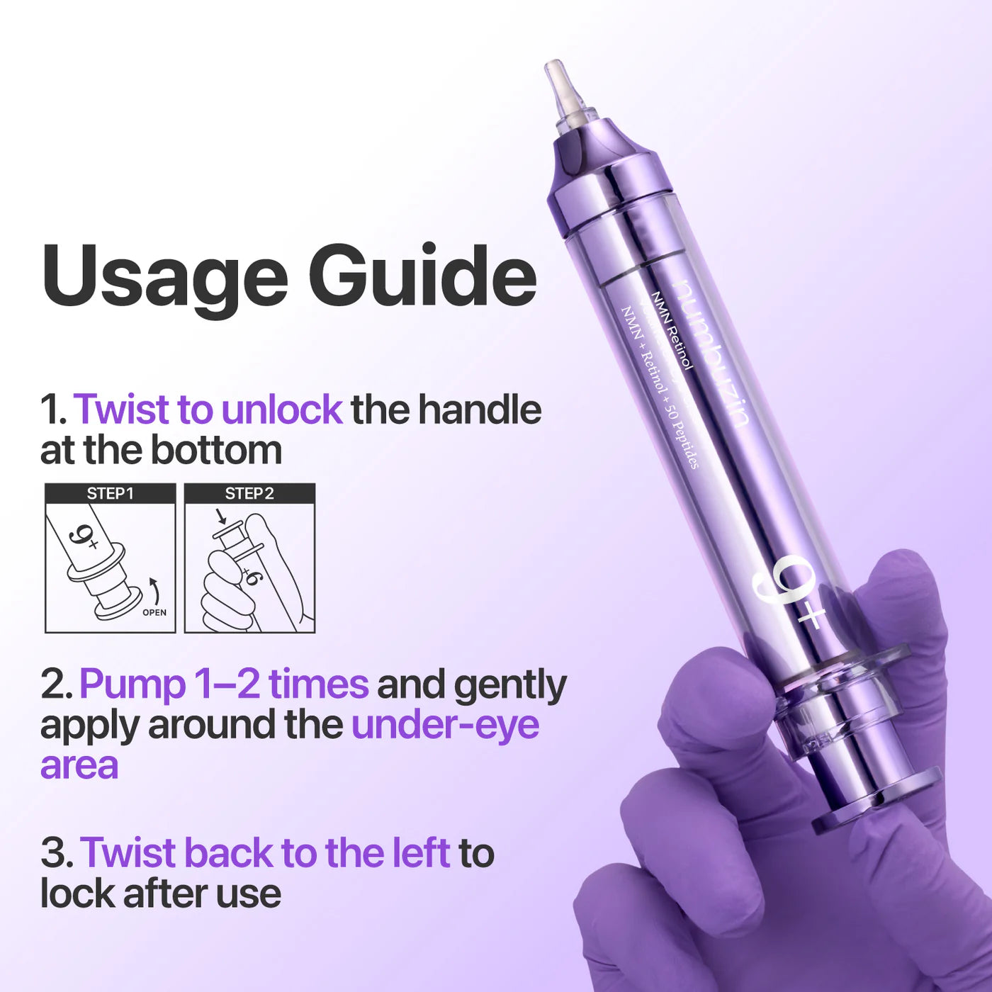 numbuzin - No.9 NAD+ Retinol Volumetox Eye Cream