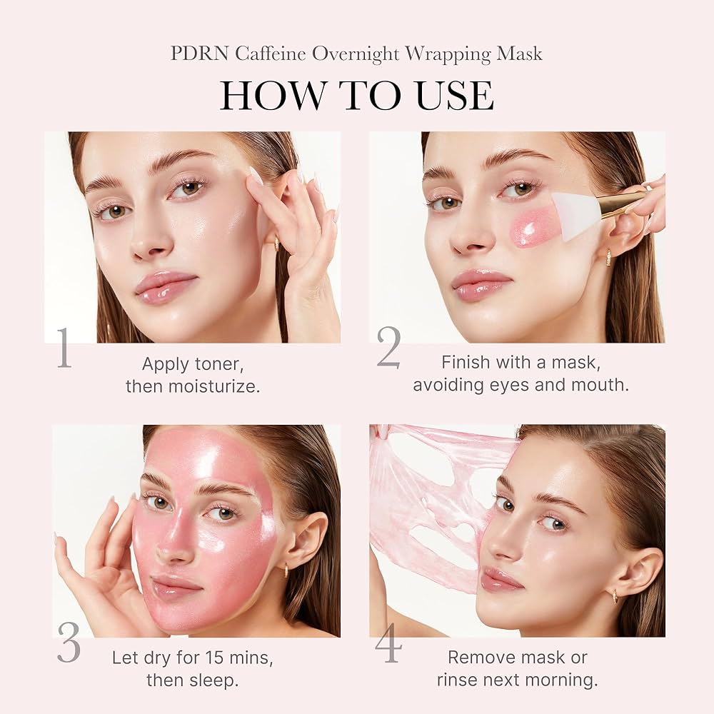 Medicube- PDRN Pink Caffeine Night Wrapping Mask