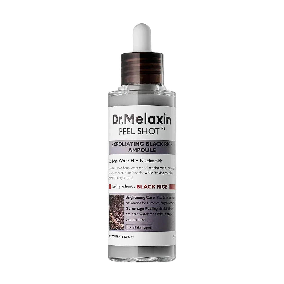 Dr. Melaxin Peel Shot Exfoliant Black Rice Ampoule