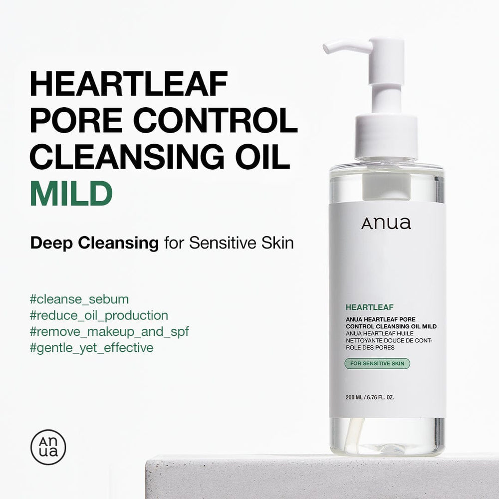 anua heartleaf pore control cleansing oil mild