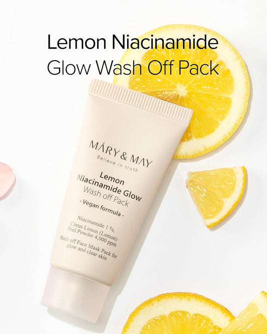 mary&may vegan lemon niacinamide glow wash off