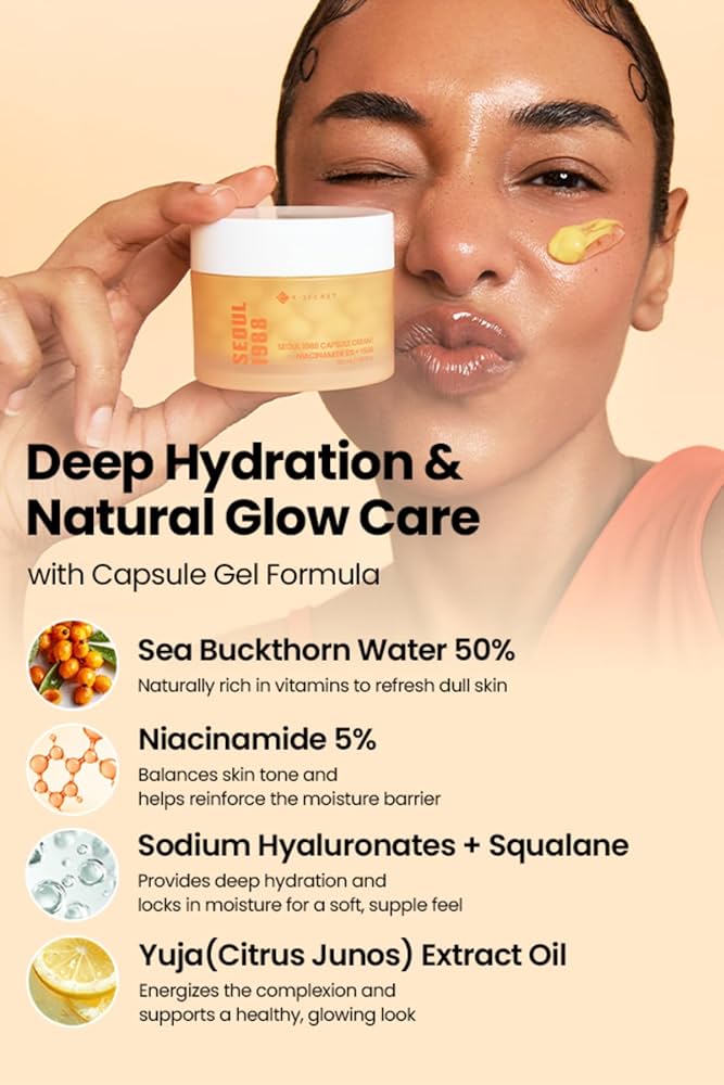 K-SECRET SEOUL 1988 CAPSULE CREAM : NIACINAMIDE 5% + YUJA