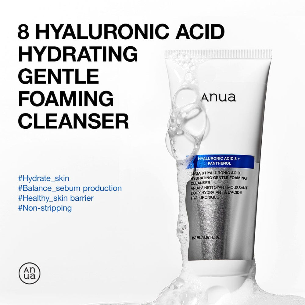 ANUA - 8 HYALURONIC ACID HYDRATING GENTLE FOAMING
CLEANSER
