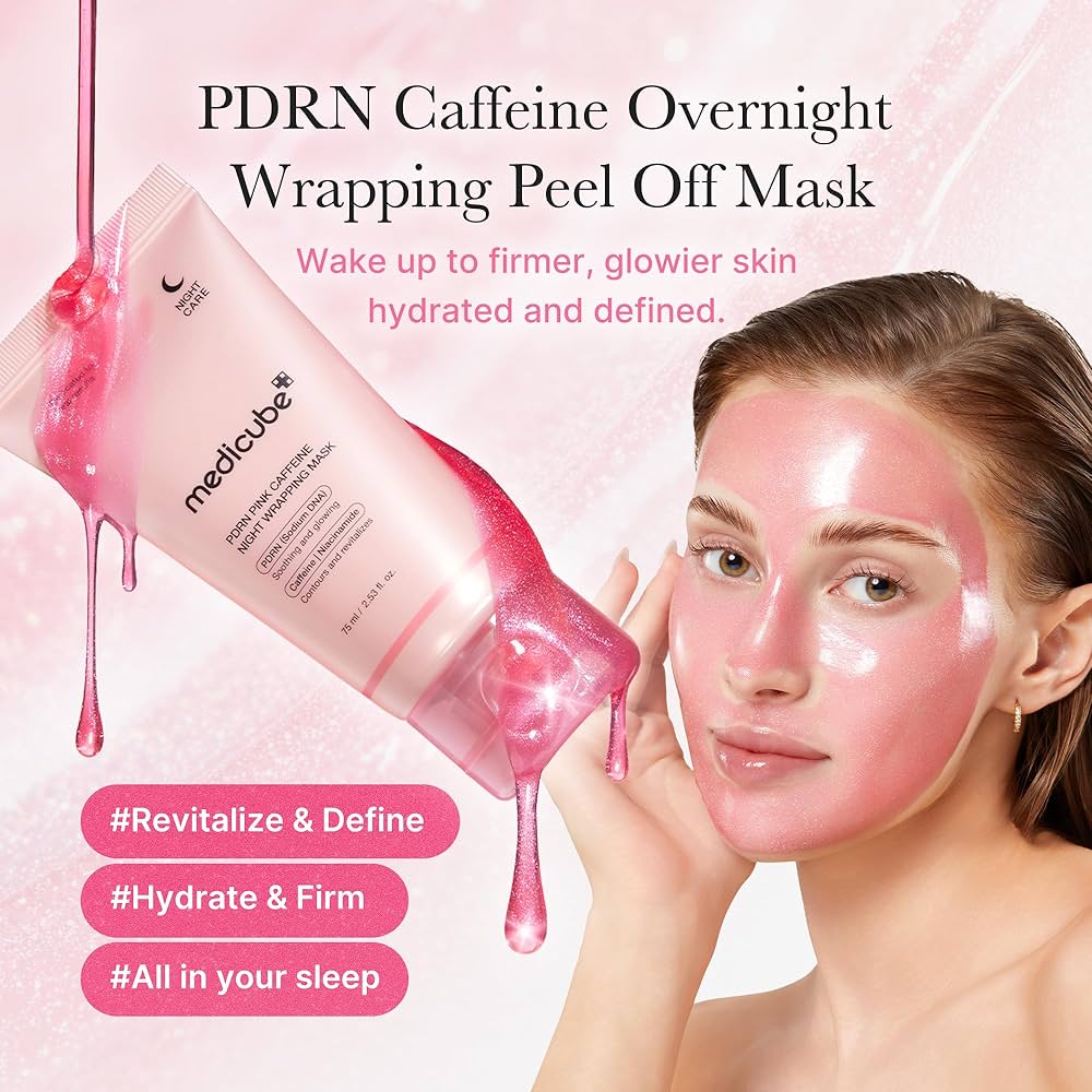 Medicube- PDRN Pink Caffeine Night Wrapping Mask