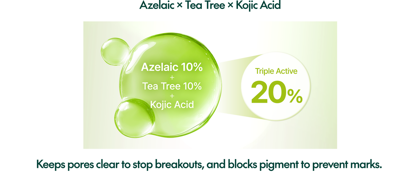 Purito SEOUL - Azelaic Acid 10 Kojic Tea Tree Serum