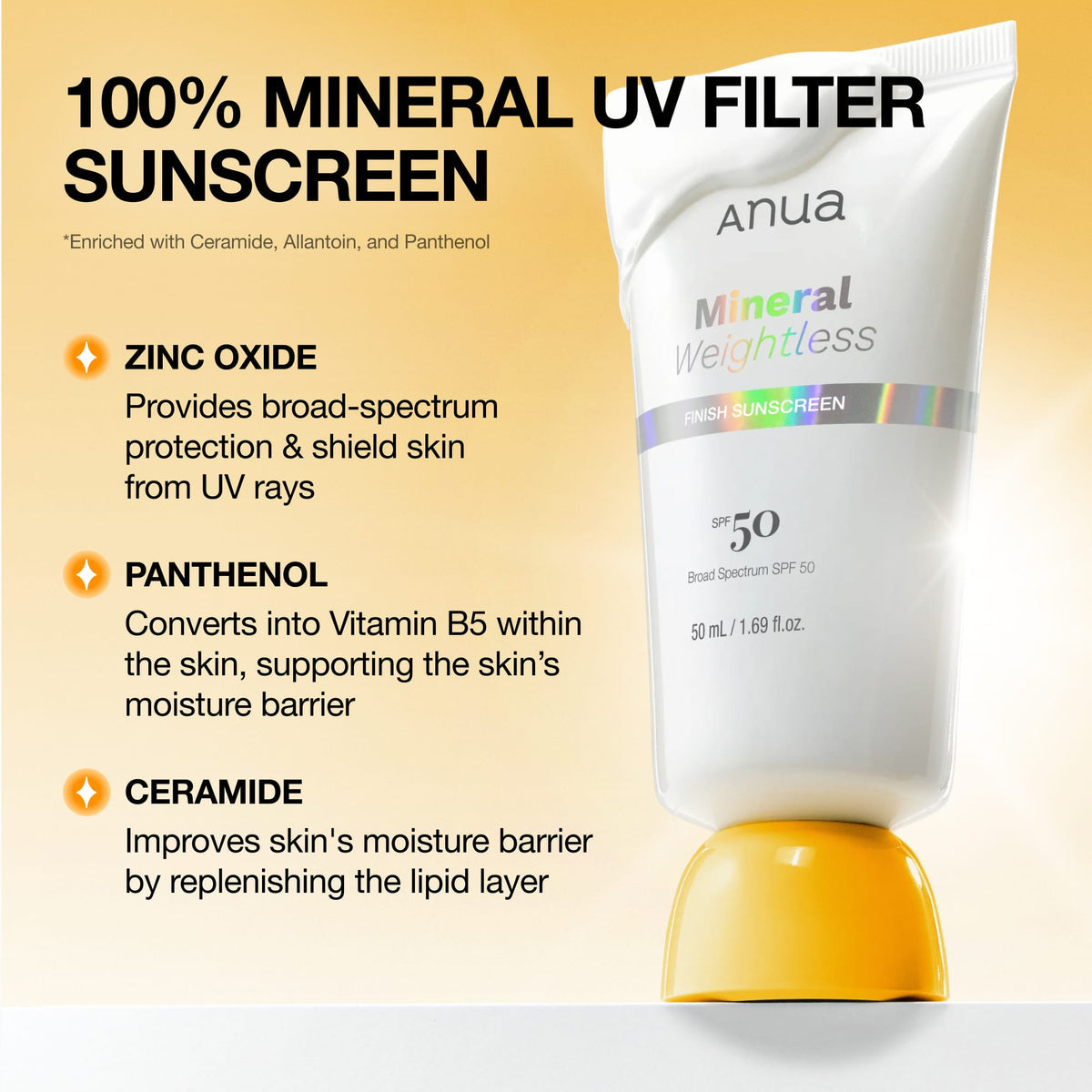 Anua Mineral Weightless Finish Sunscreen
