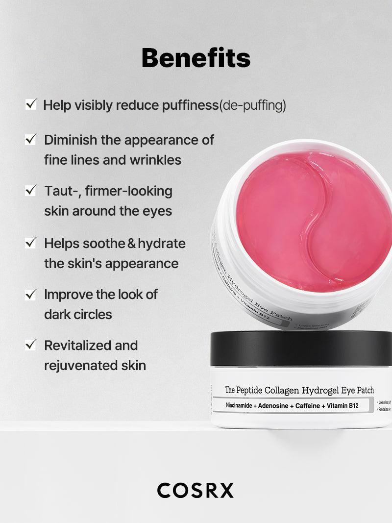 Cosrx - THE PEPTIDE COLLAGEN HYDROGEL EYE PATCH