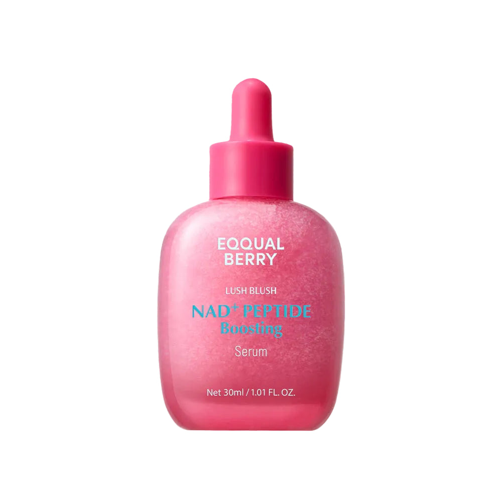 Pink serum bottle with dropper on a pink background
