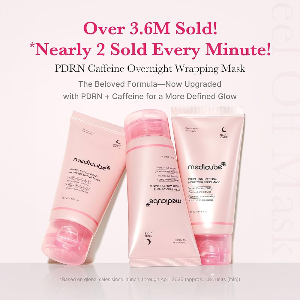 Medicube- PDRN Pink Caffeine Night Wrapping Mask