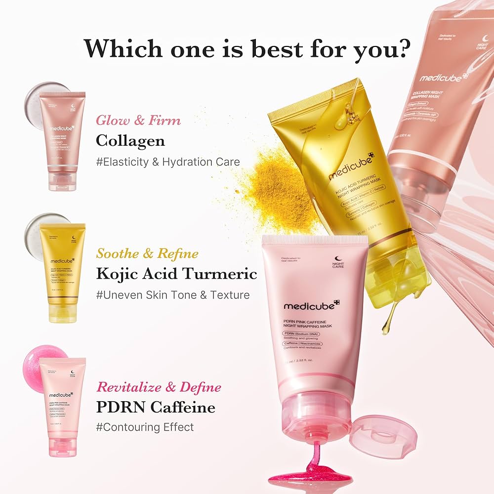 Medicube- PDRN Pink Caffeine Night Wrapping Mask