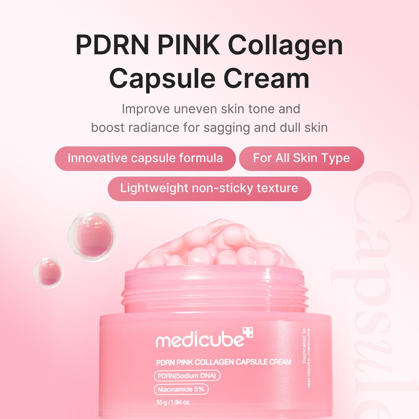 medicube - PDRN Pink Collagen Capsule Cream