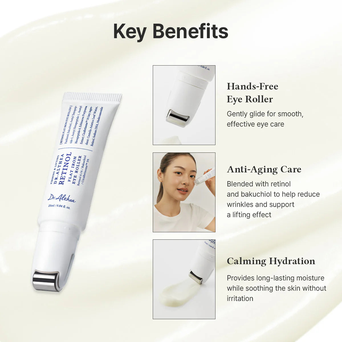 Dr. Althea - Retinol Flat Iron Eye Roller