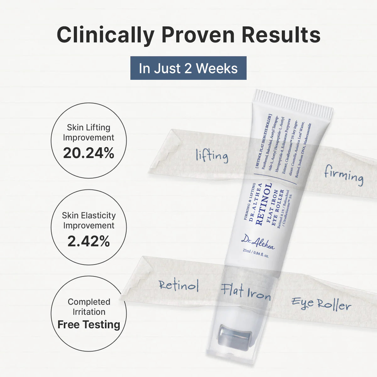 Dr. Althea - Retinol Flat Iron Eye Roller