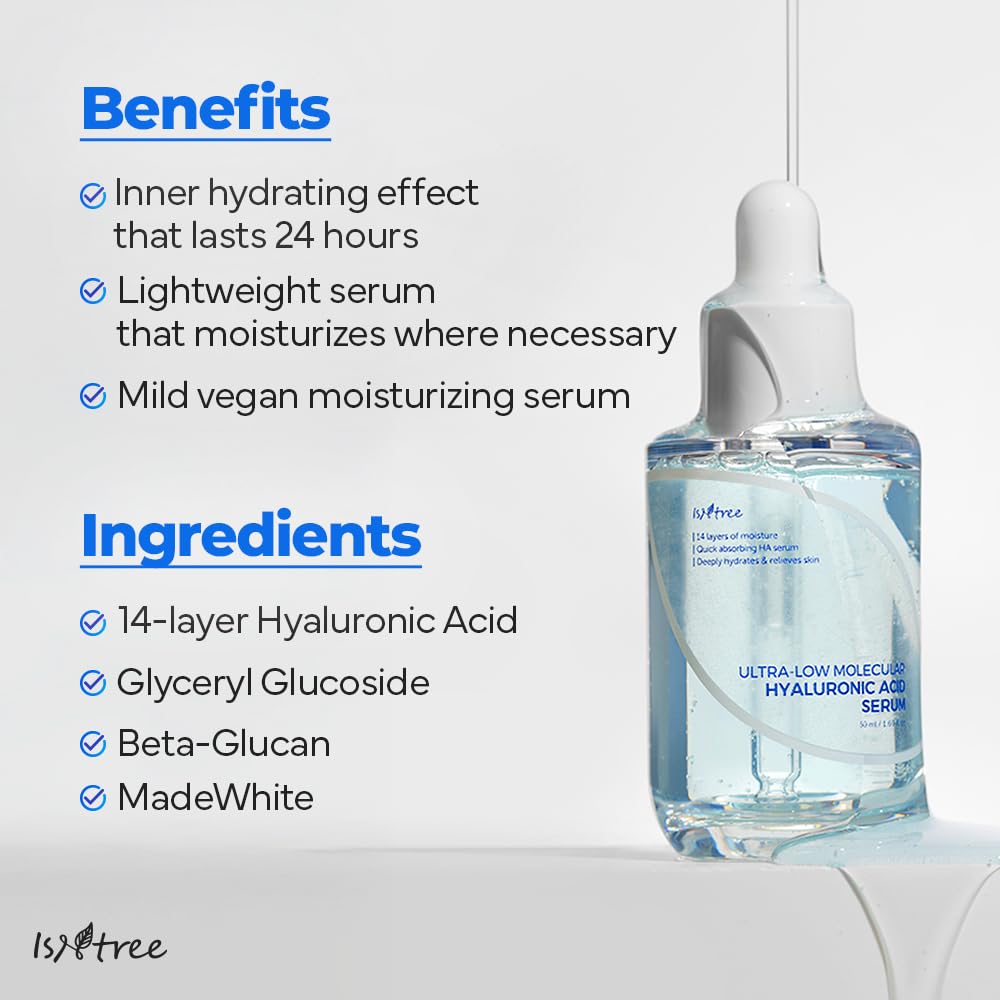 Isntree - Ultra-Low Molecular Hyaluronic Acid Serum