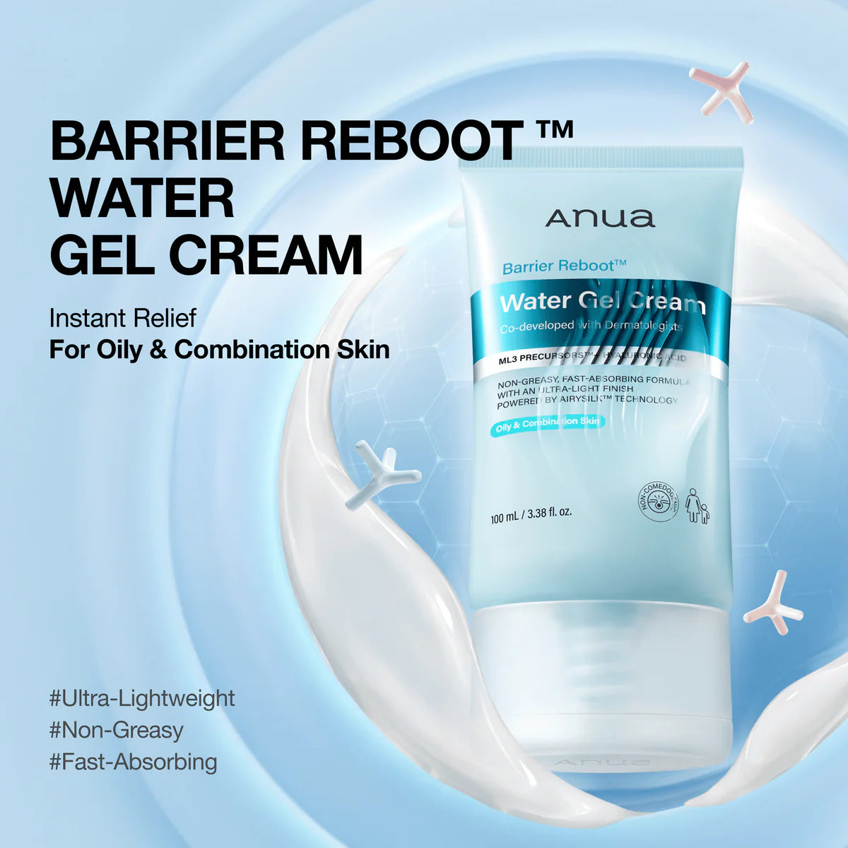     Anua Barrier Reboot Water Gel Cream for sensitive skin