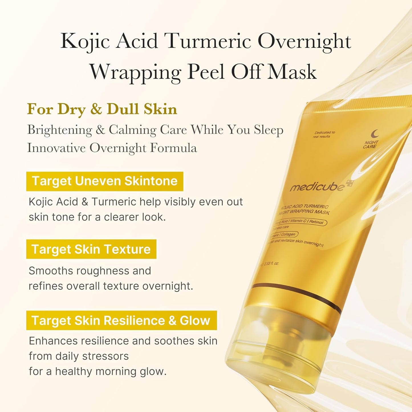 medicube - Kojic Acid Turmeric Night Wrapping Mask