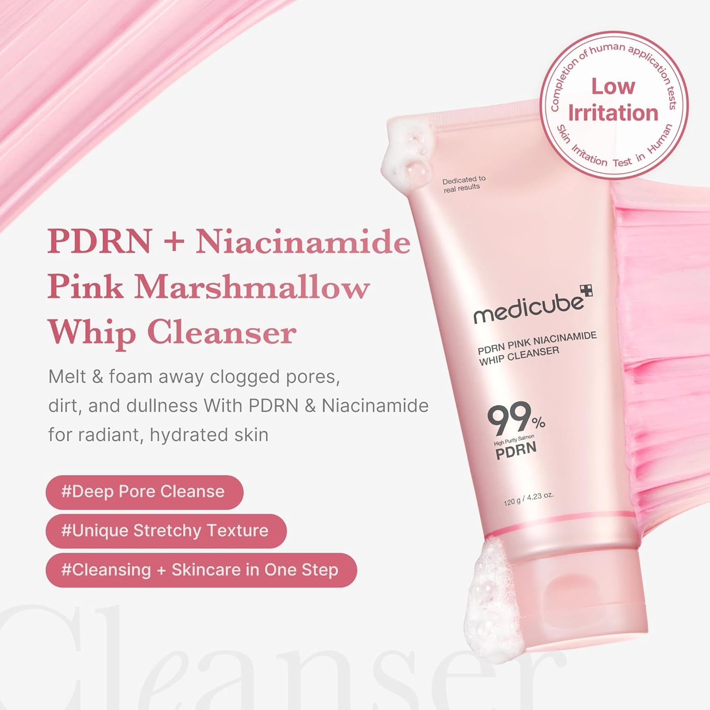 medicube - PDRN Pink Niacinamide Whip Cleanser