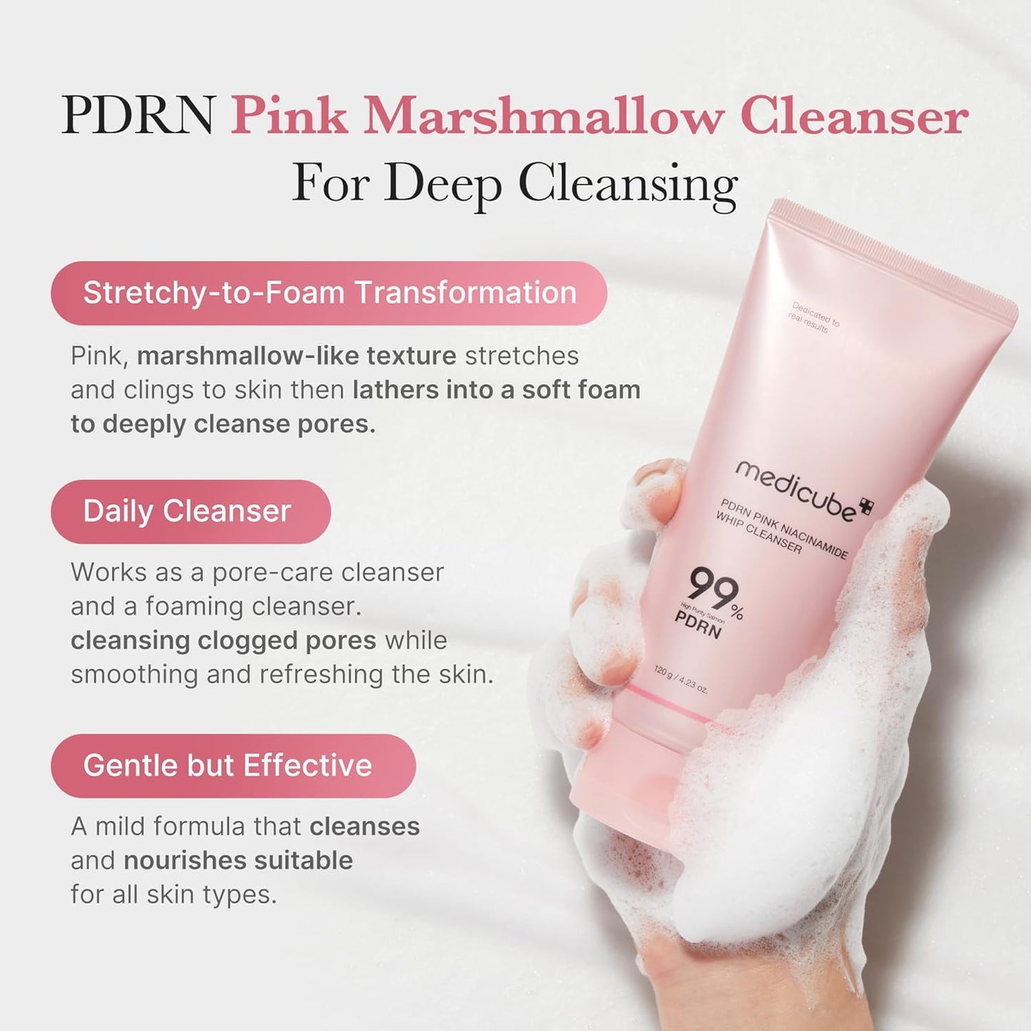 medicube - PDRN Pink Niacinamide Whip Cleanser